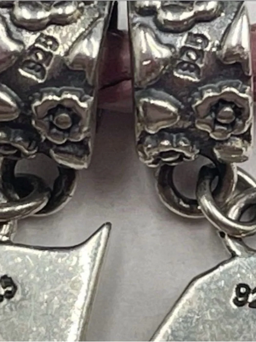 PANDORA Sterling Silver Heart Charms Bracelet